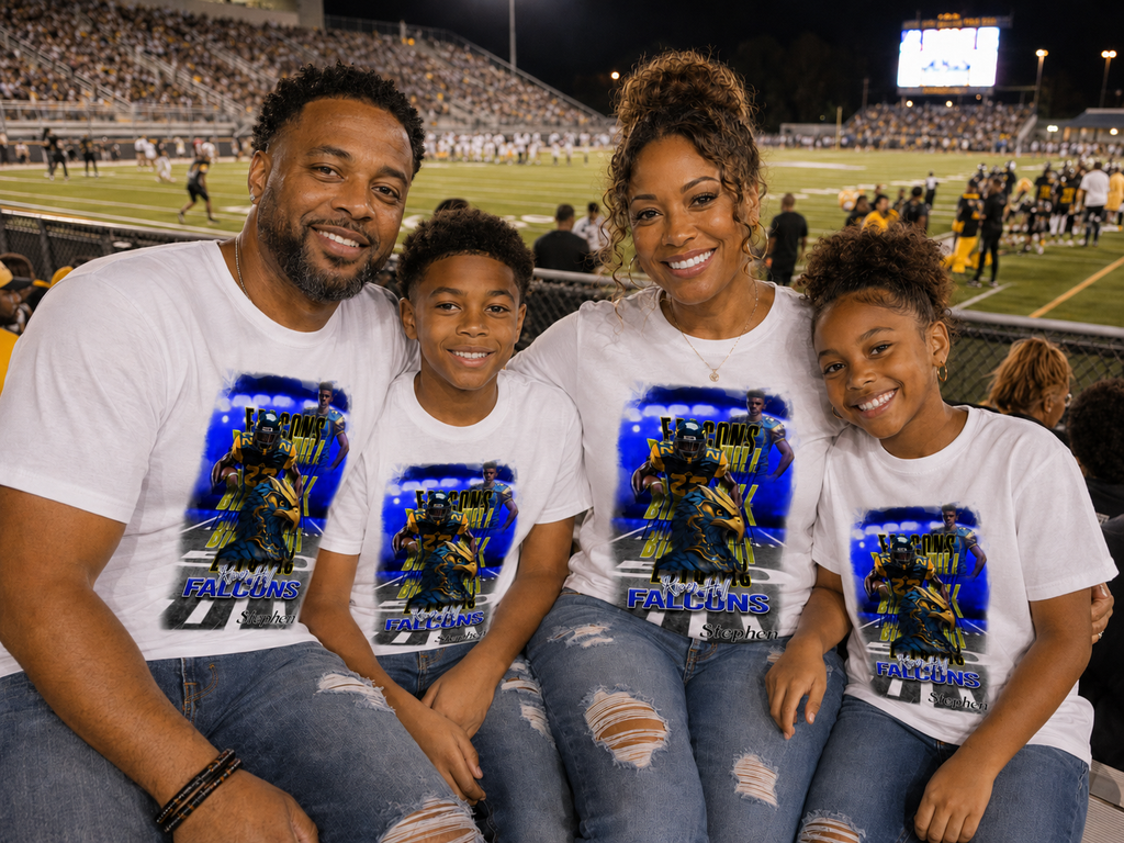 🎉Custom Trendy Mascot Graphic Football T-Shirt - For You and Your Family🎉