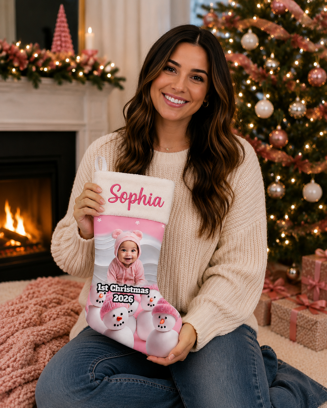 Custom Baby's First Christmas Stocking: Cherish the Magic! 🎉