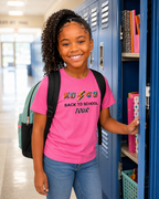 Neon Pink "Back To School Tour" Youth T-Shirt