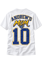 Personalized My Whole Heart Is On That Field Football Mom Shirt | Custom Player Photo, Name & Jersey Number Tee