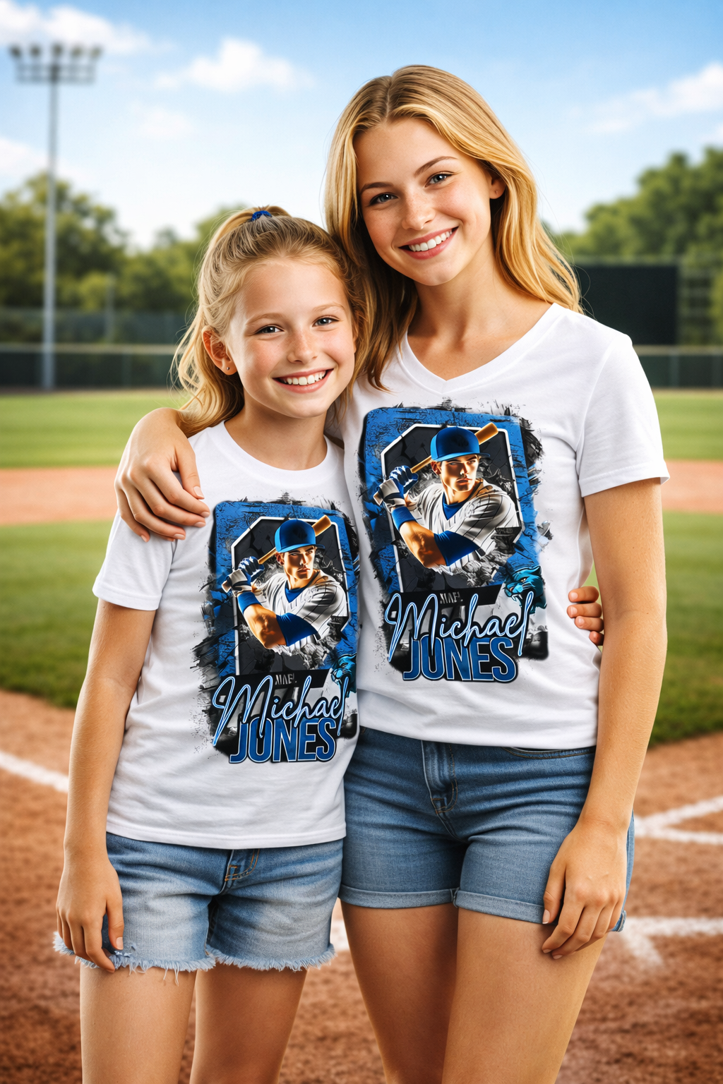 Custom Baseball Star Card Tee – Personalized Player Graphic Shirt