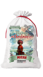 Boy's Personalized "Do Not Open Until Christmas" Gift Sack