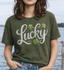 Lucky Charm Script Tee – Comfort Colors® Garment-Dyed St. Patrick’s Day T-Shirt