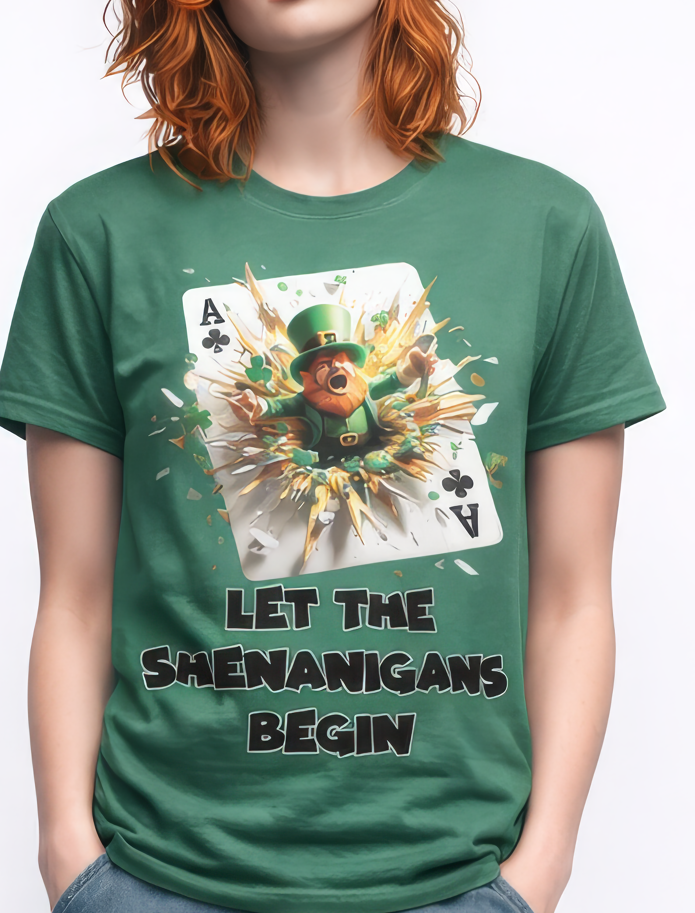 Let the Shenanigans Begin Leprechaun Graphic Comfort Colors T-Shirt