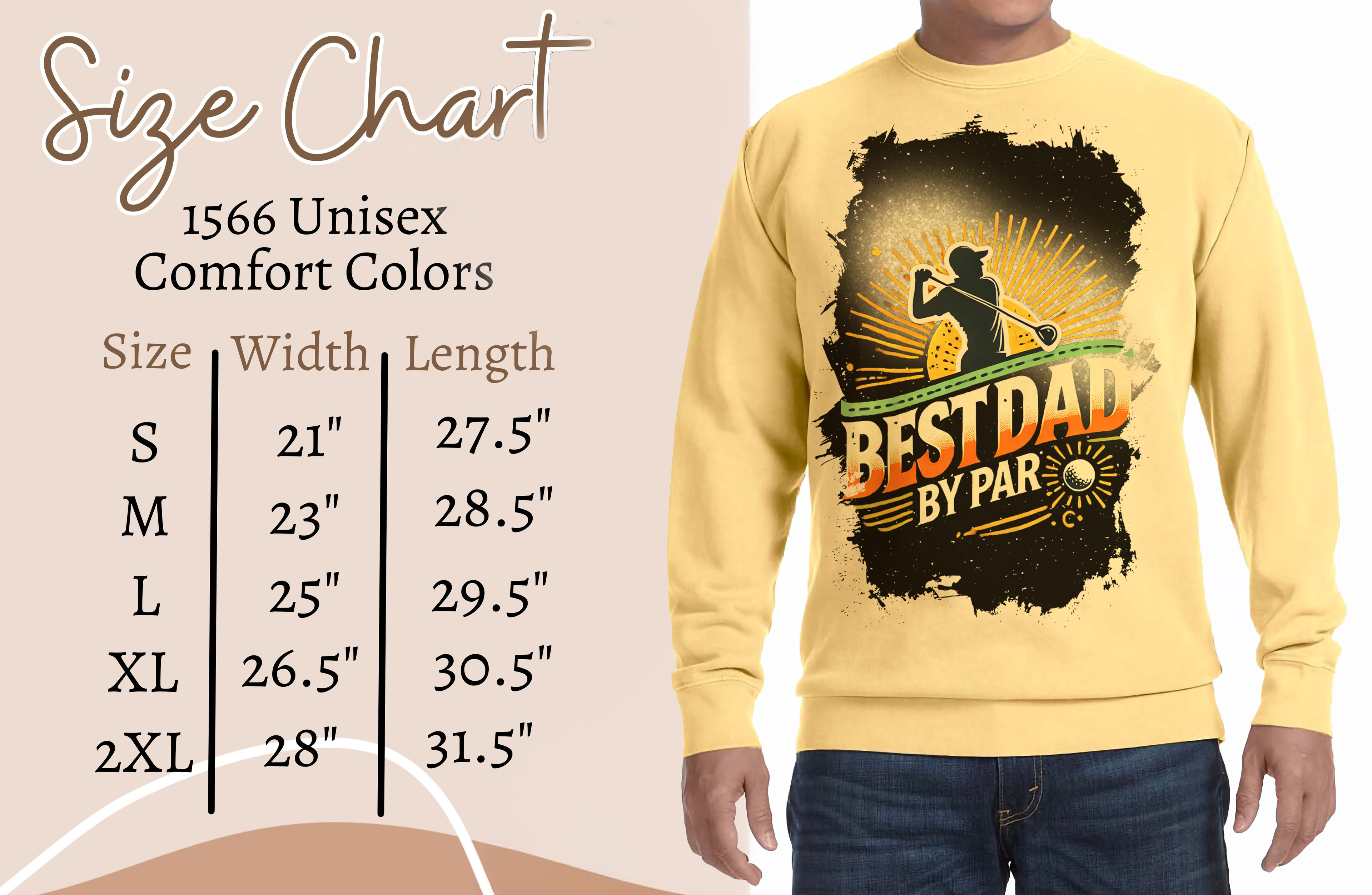 In Demand "Best Dad By Par" Golf Sweatshirt ⛳🏌️‍♂️