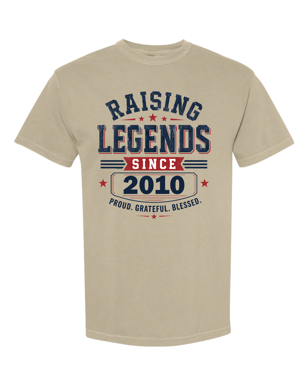 Personalized Raising Legends Dad Shirt – Comfort Colors® Father’s Day Tee with Custom Year – Proud Grateful Blessed Dad Gift