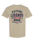 Personalized Raising Legends Dad Shirt – Comfort Colors® Father’s Day Tee with Custom Year – Proud Grateful Blessed Dad Gift