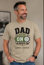 Personalized Dad Mode Always On Shirt – Custom Kids Names Comfort Colors® Father’s Day Tee – Funny Dad Graphic T-Shirt Gift