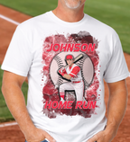Personalized Water Splash Baseball T-Shirt – Custom Player Photo, Name & Number