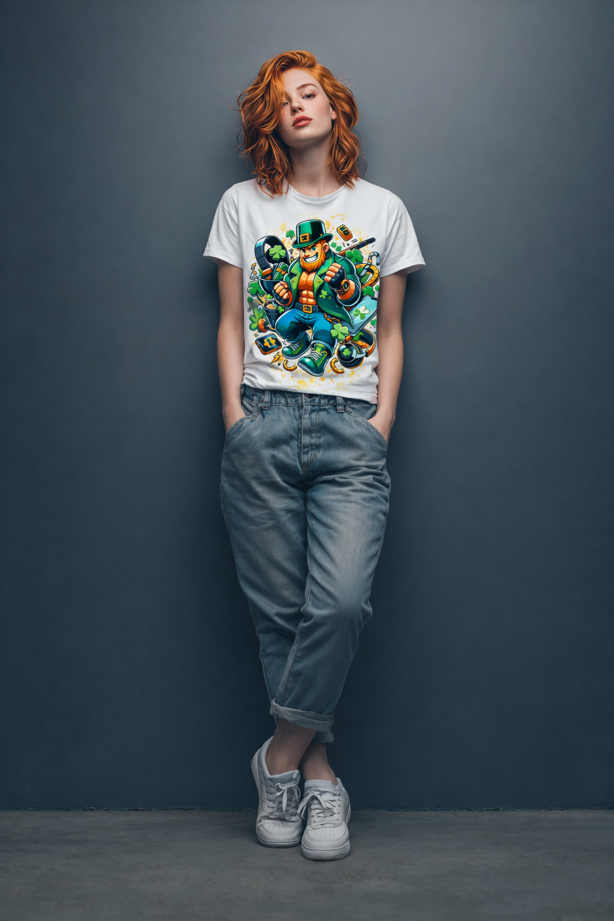 Fighting Irish Graphic T-Shirt – Bold St. Patrick’s Day Streetwear Tee