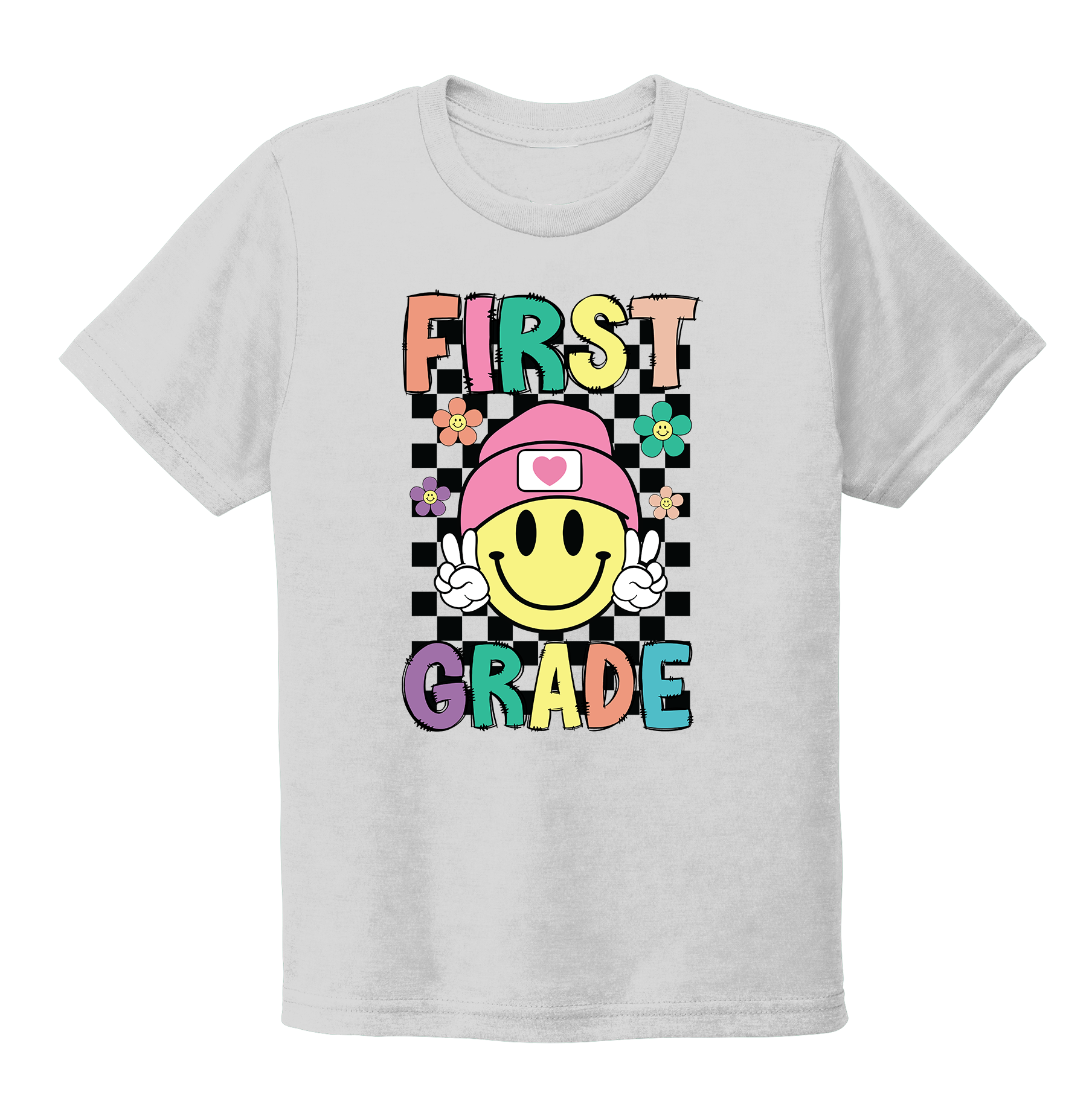 "First Grade" Youth Back To School T-Shirt