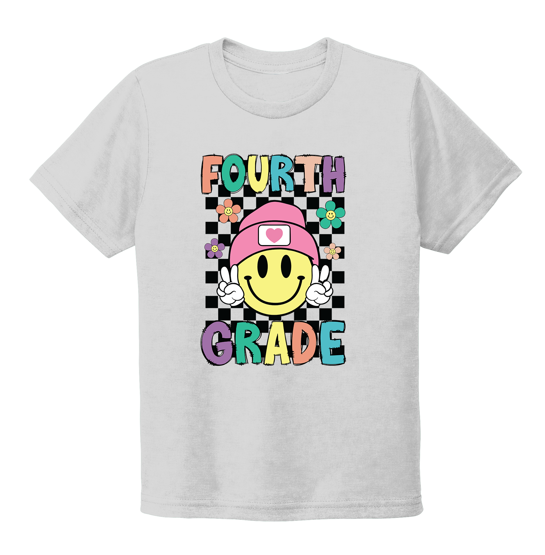 "Fourth Grade" Youth Back To School T-Shirt