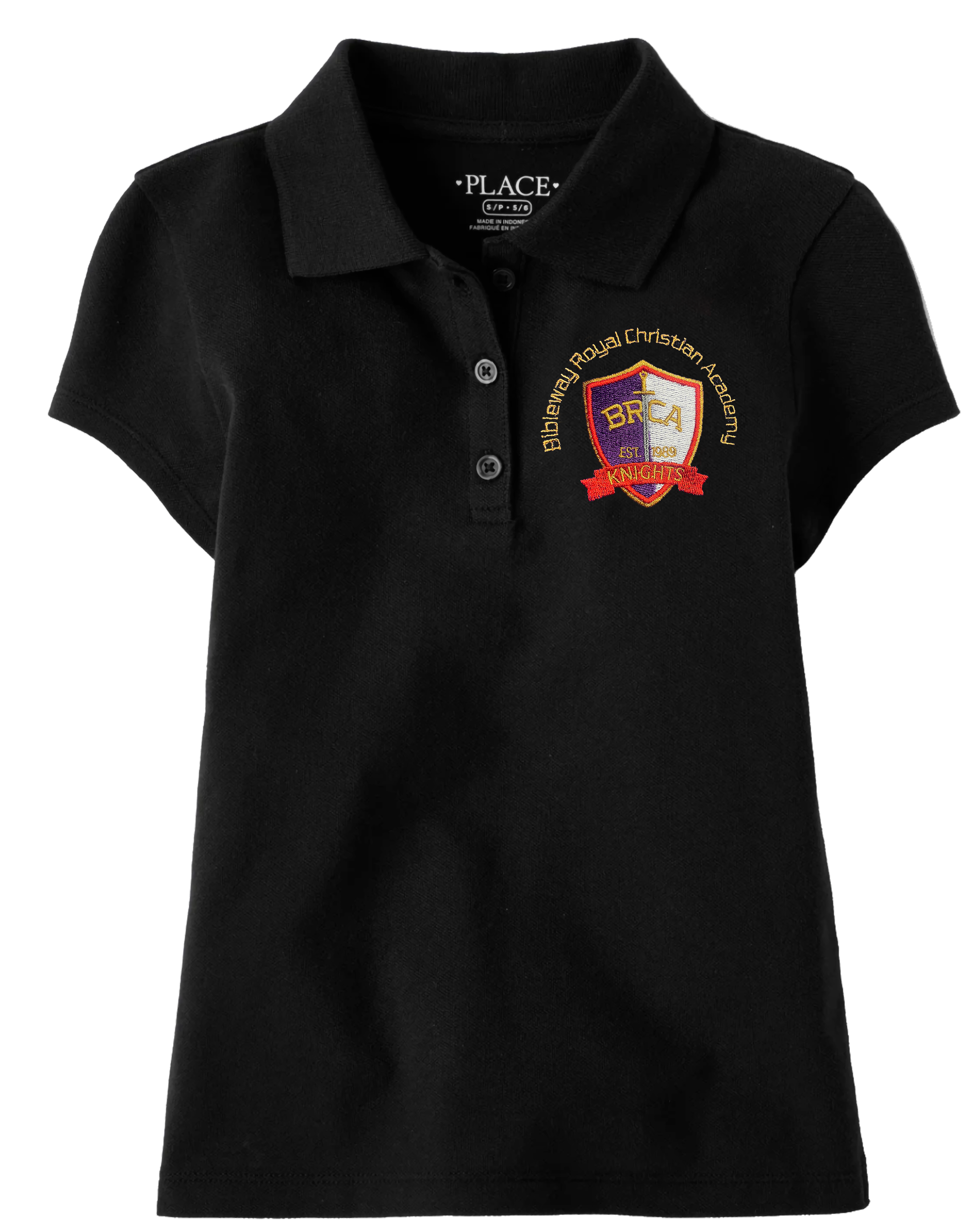 The Children’s Place Girls Uniform Pique Polo Embroidered with School Logo
