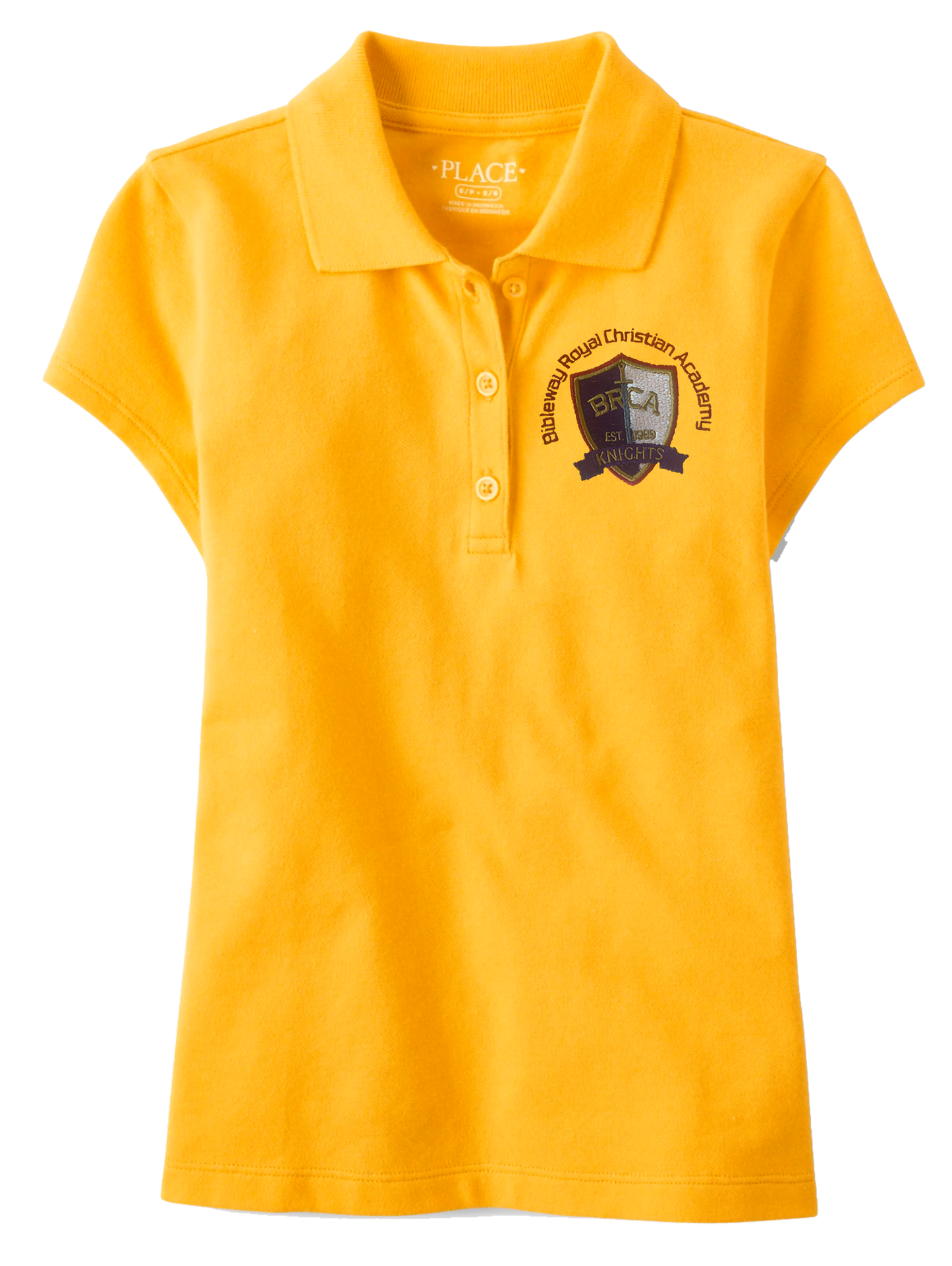 The Children’s Place Girls Uniform Pique Polo Embroidered with School Logo