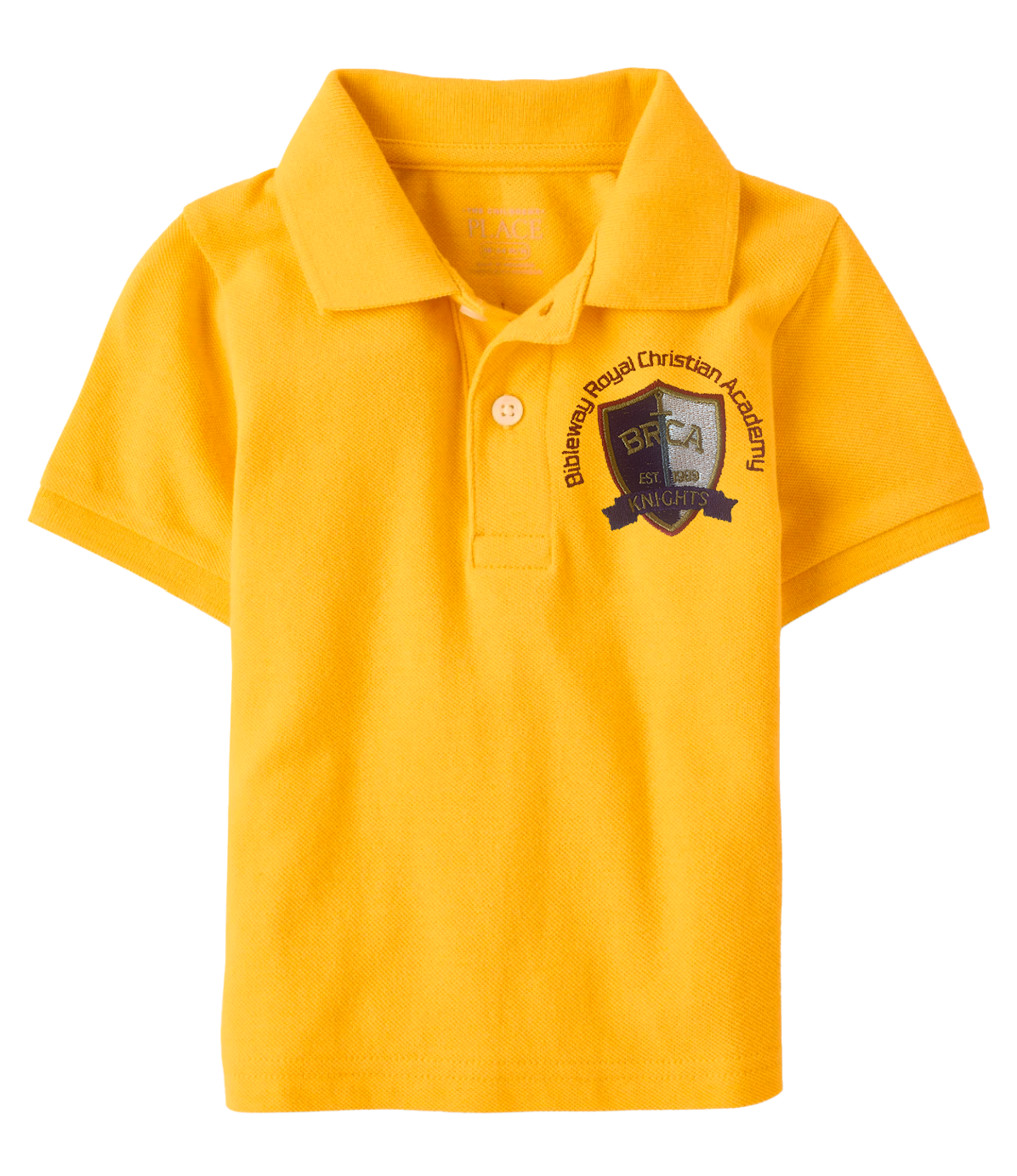 The Children’s Place Boys Uniform Pique Polo Embroidered with School Logo Secondary image