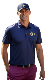 Navy Personalized Embroidered Golf Polo Shirt🎉