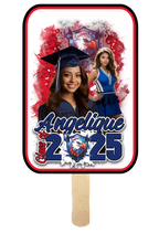 Custom Class Of 2025 Grunge Graduation Fans - Set Of 8🎓