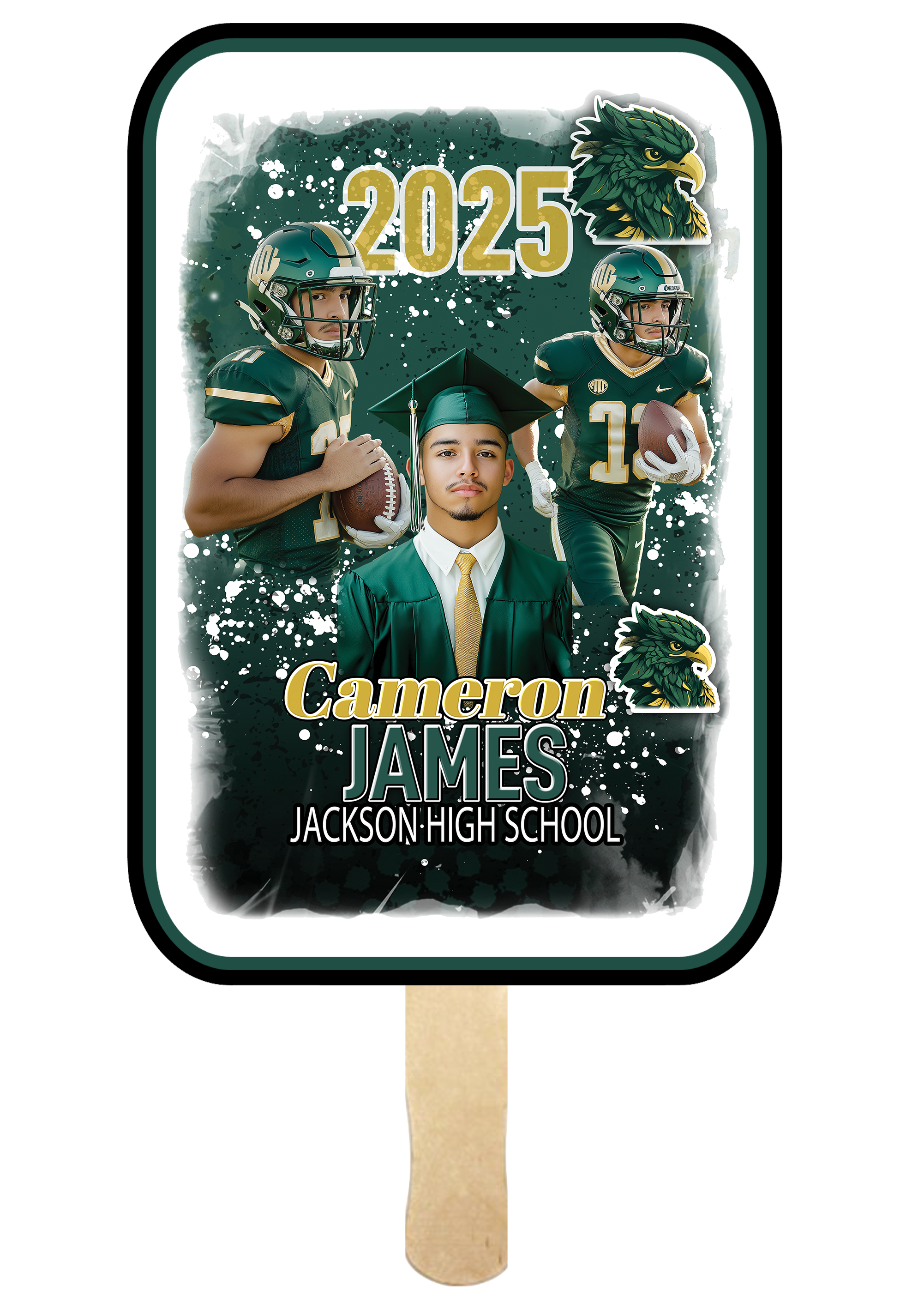 Custom Class Of 2025 Senior Vibes Graduation Fans-Set Of * 🎓