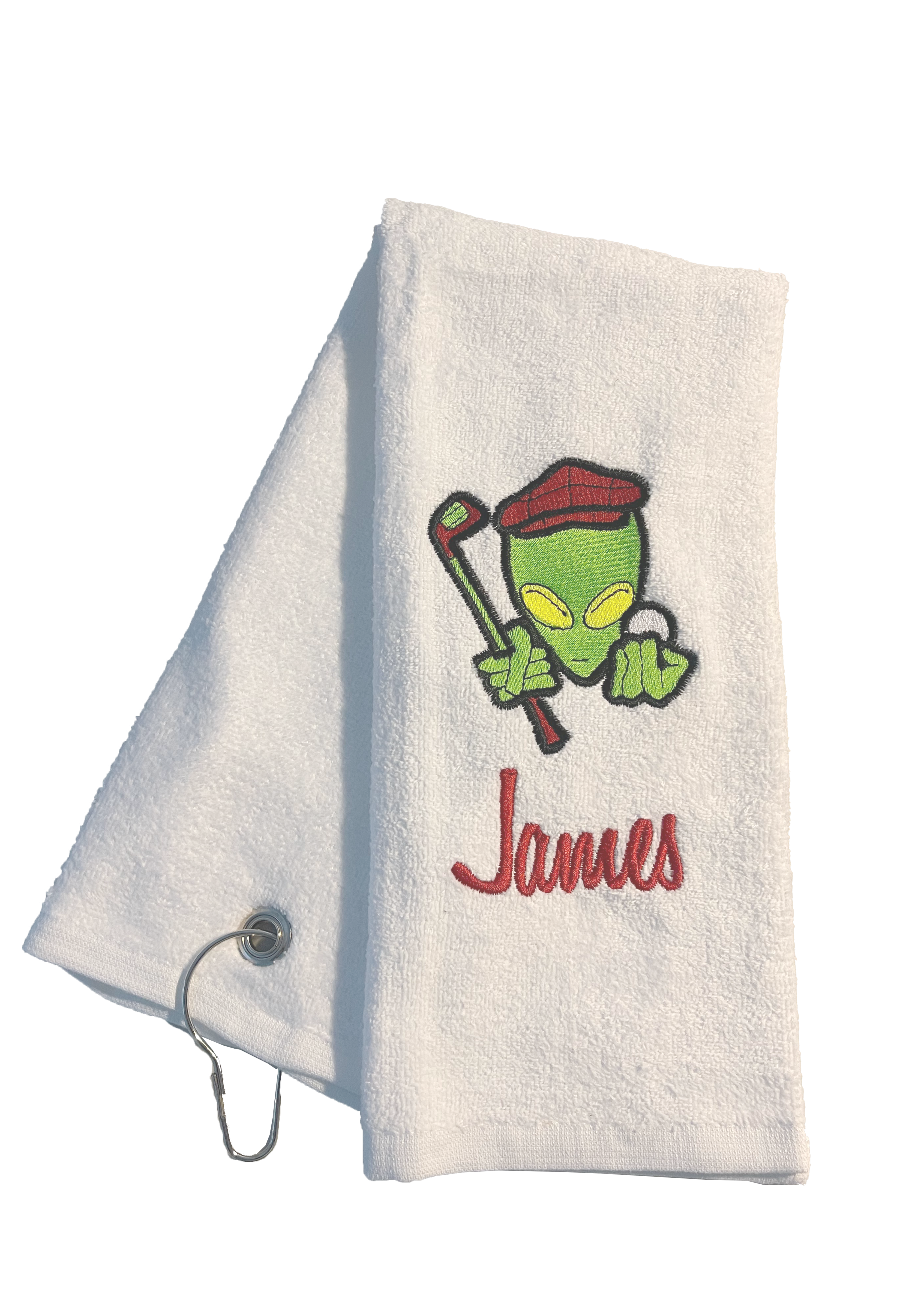 Alien Out-of-This-World Personalized Golf Towel 🌌⛳ Main image