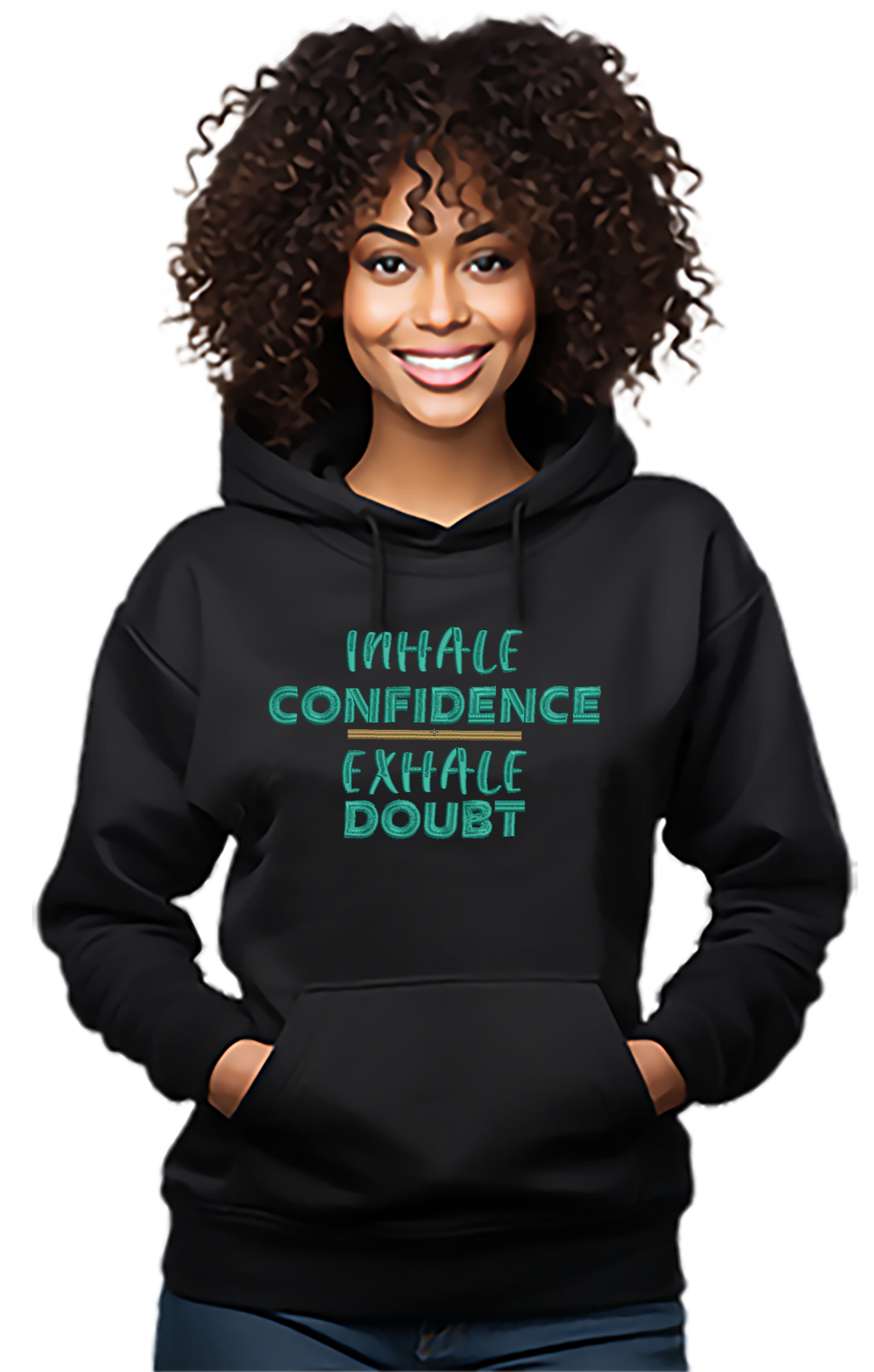 🎉"Inhale Confidence-Exhale Doubt" Inspirational Hoodie🎉