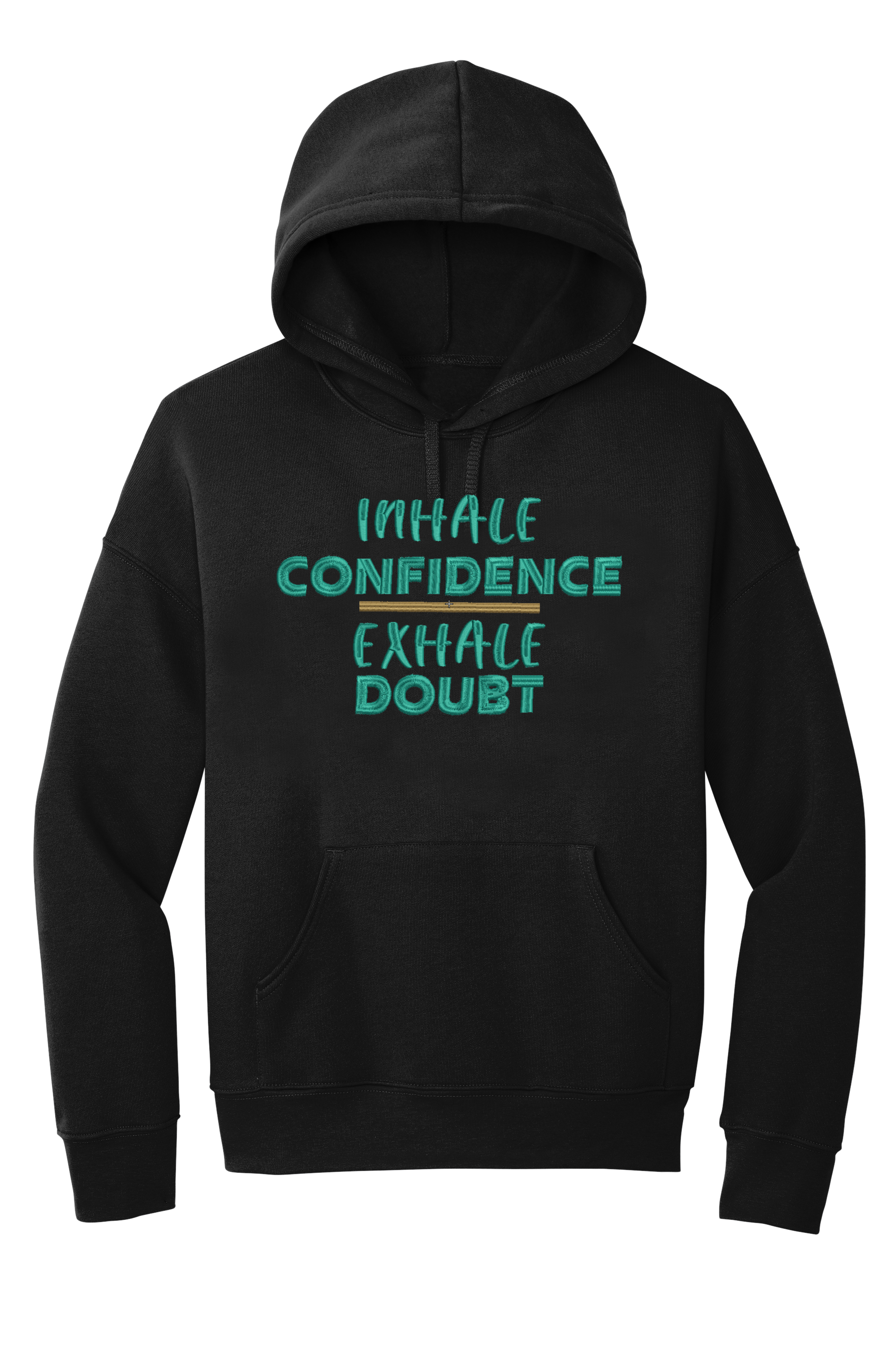 🎉"Inhale Confidence-Exhale Doubt" Inspirational Hoodie🎉 Secondary image