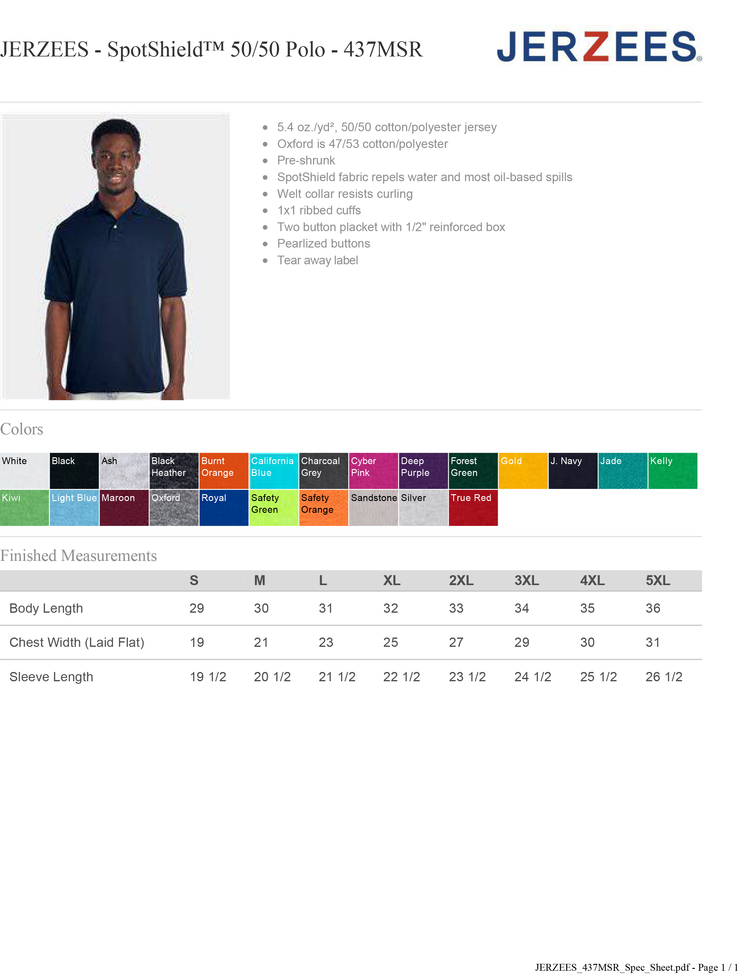 Navy Personalized Embroidered Golf Polo Shirt🎉