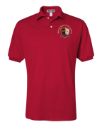 Jerzees Unisex 437 Spotshield Polo with Embroidered BRCA School Logo - Staff