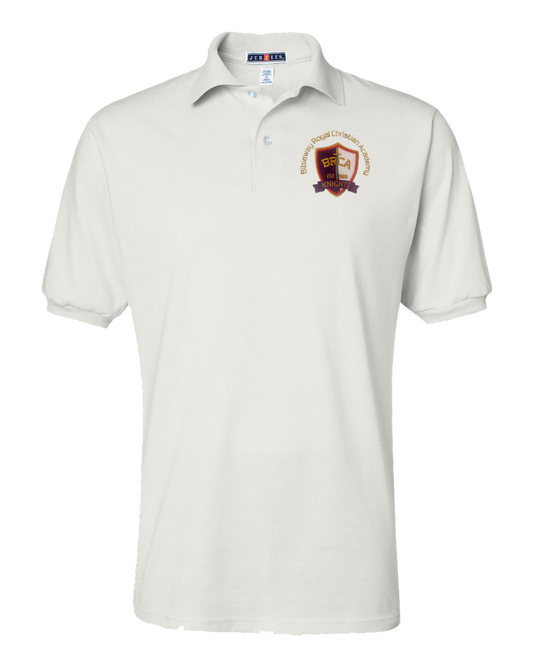 Jerzees Youth 437 Spotshield Polo with Embroidered BRCA School Logo - Student