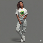 Shamrock Lady St. Patrick's Day Graphic T-Shirt🍀
