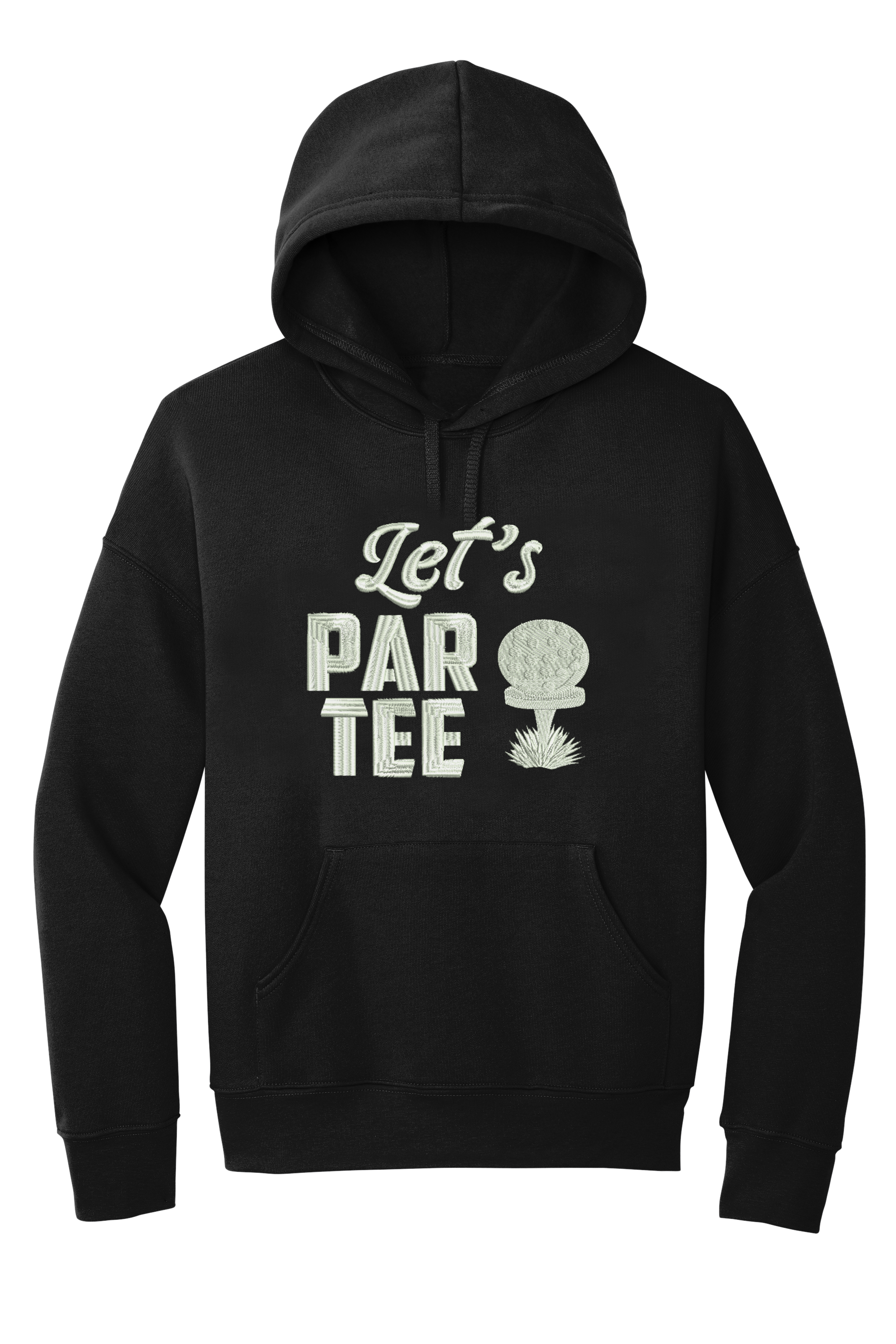 🎉Black "Let's Par Tee" Hoodie For Golfers - Golf Lover Gift🎉