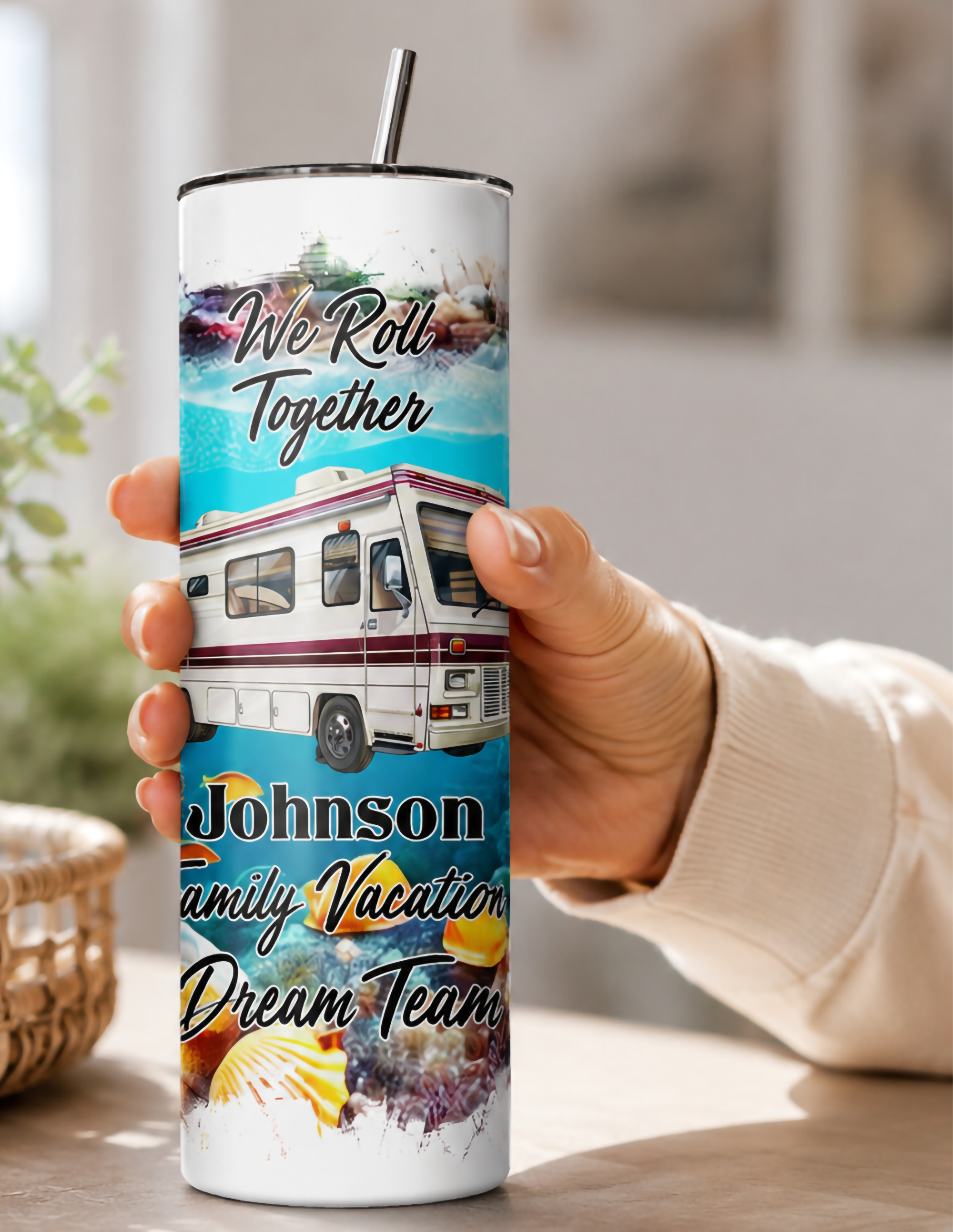 Personalized Family Vacation Dream Team 20 oz. Tumbler Main image