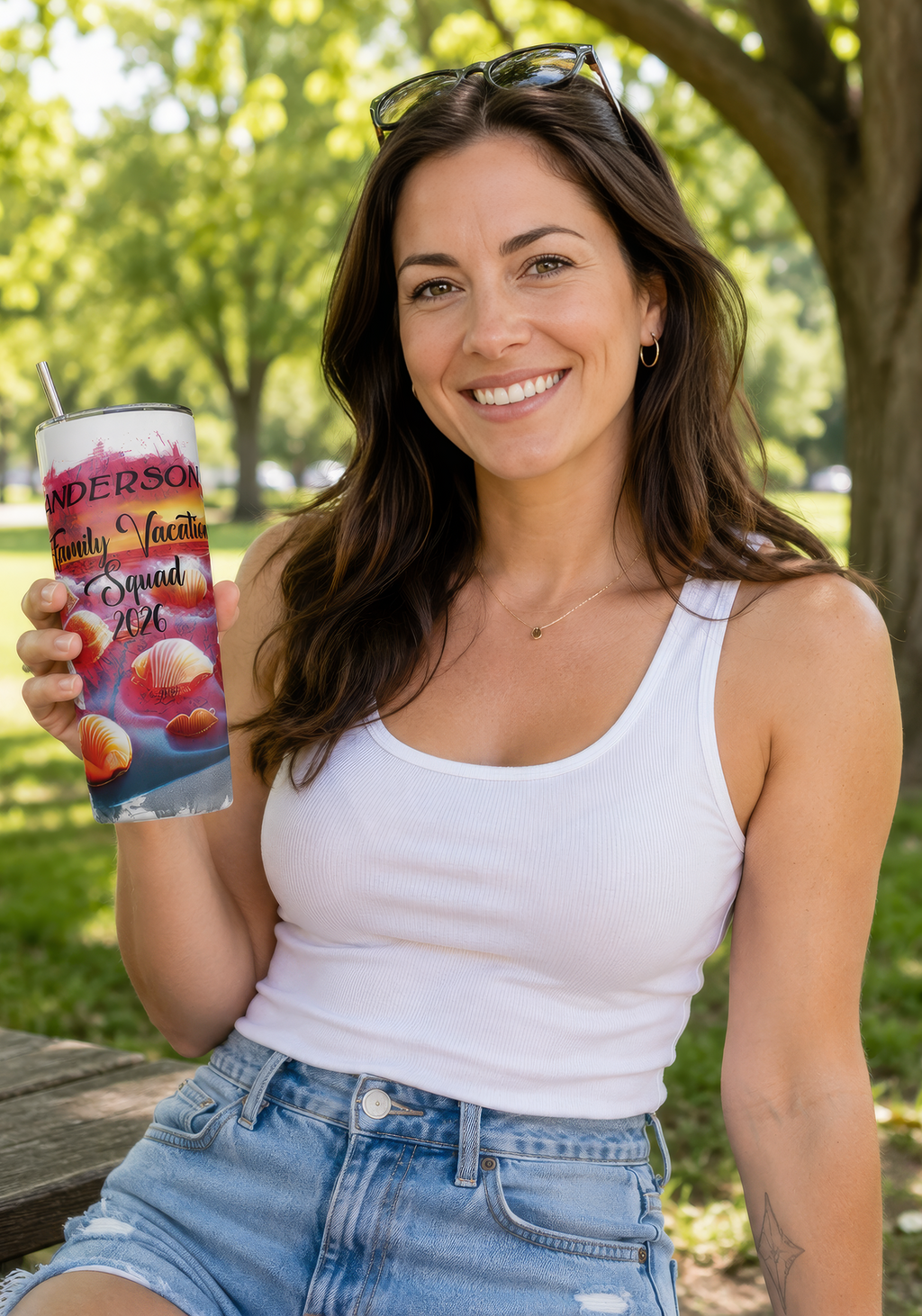 Personalized Family Vacation Squad 20 oz.Tumbler