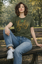 Lucky Script Comfort Colors® T-Shirt – Garment-Dyed Irish Edition