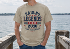 Personalized Raising Legends Dad Shirt – Comfort Colors® Father’s Day Tee with Custom Year – Proud Grateful Blessed Dad Gift