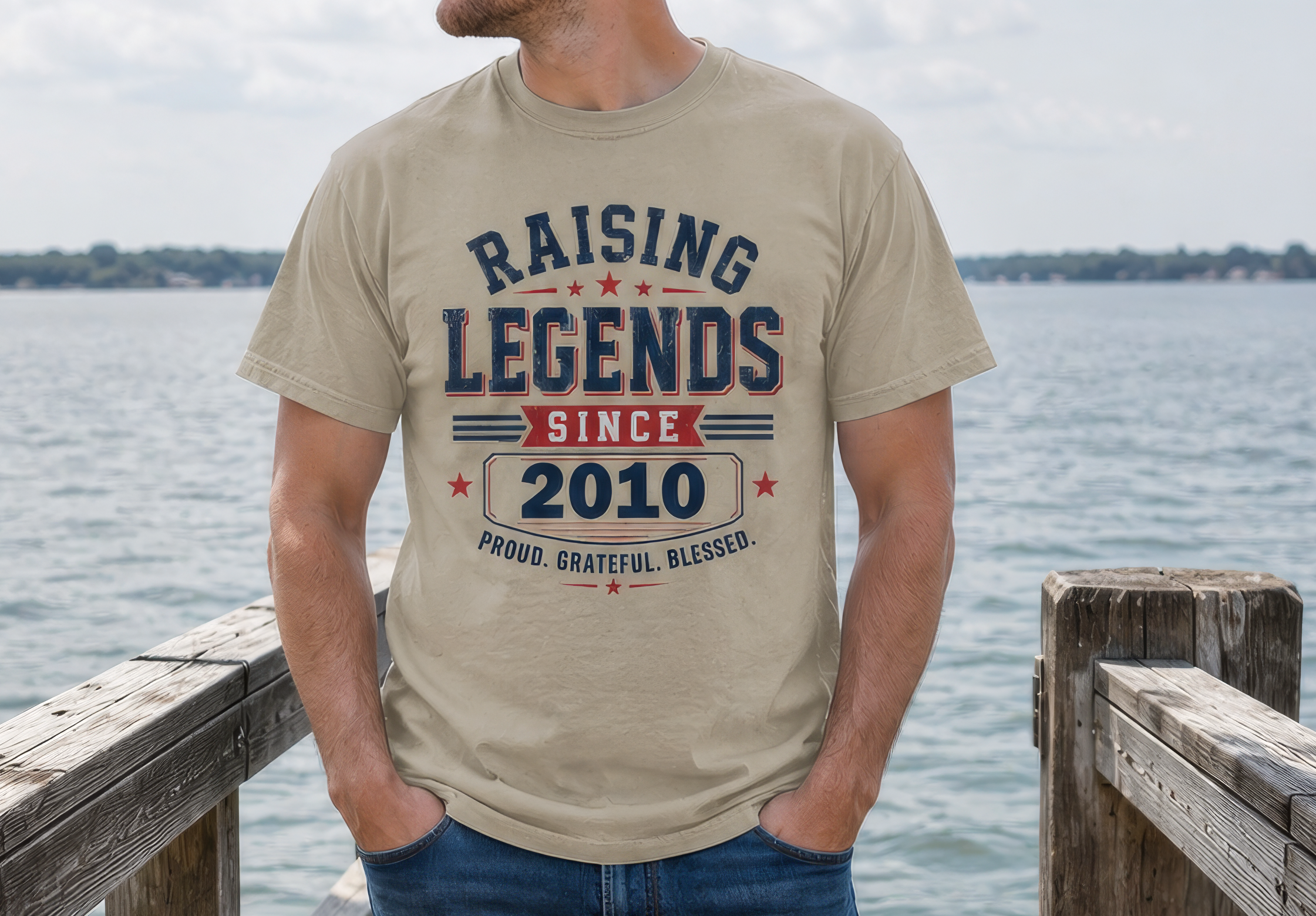 Personalized Raising Legends Dad Shirt – Comfort Colors® Father’s Day Tee with Custom Year – Proud Grateful Blessed Dad Gift