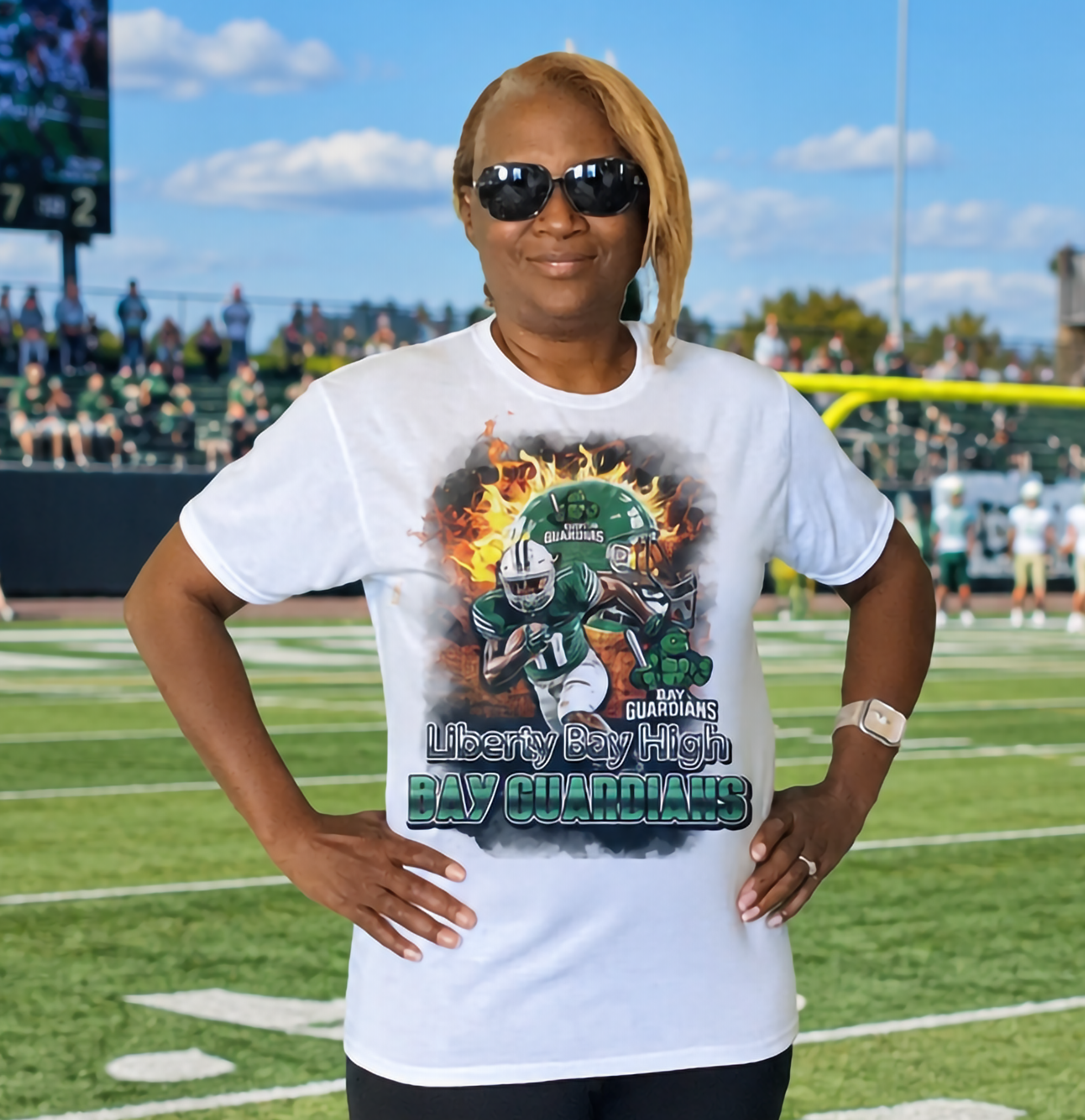 Custom Football Shirt – Personalized Team Fan Gear with Photo, Name & Number | Football Mom, Dad & Player Support Tee – Unisex & Youth Sizes🎉