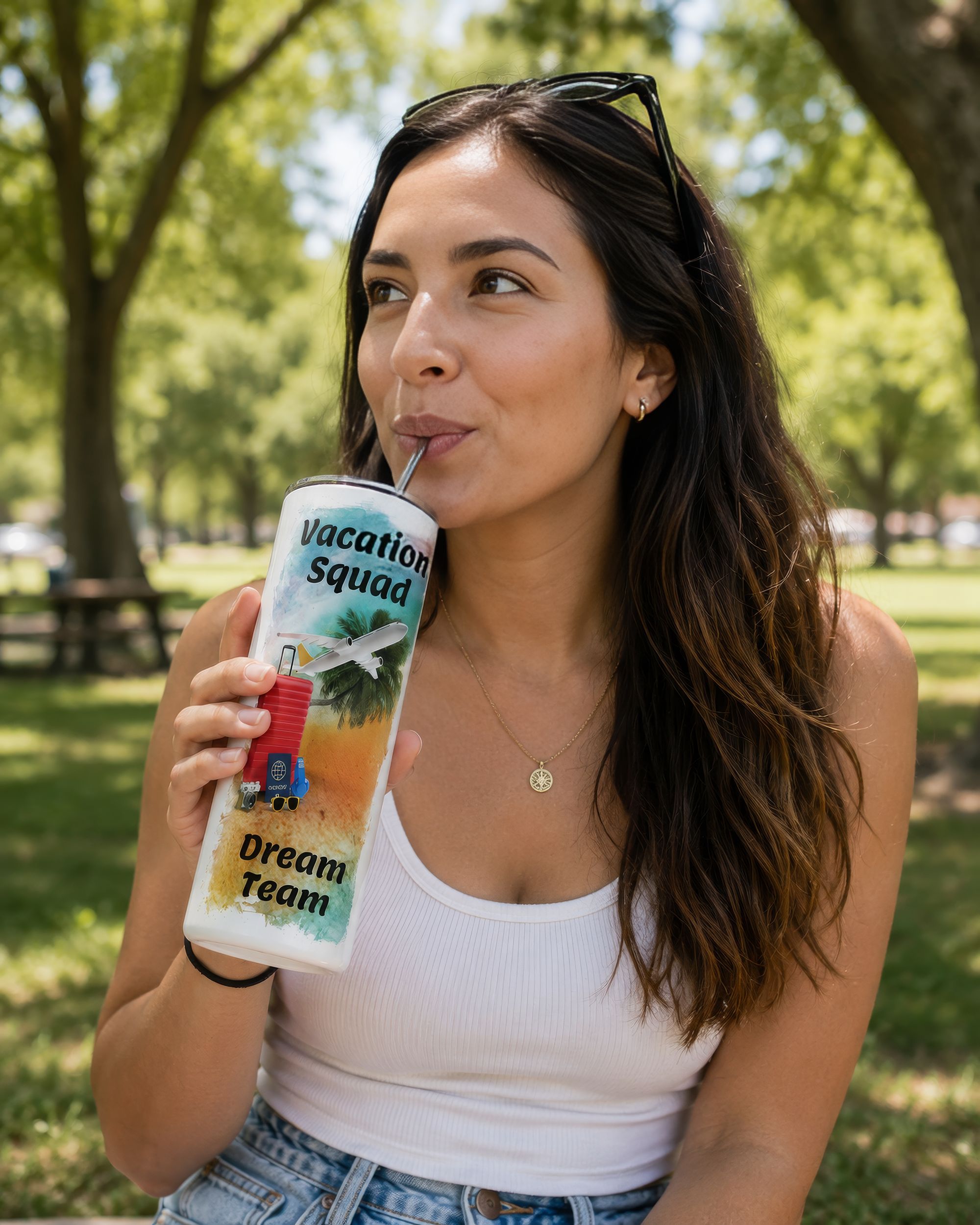 Personalized "Vacation Squad" 20 oz. Tumbler
