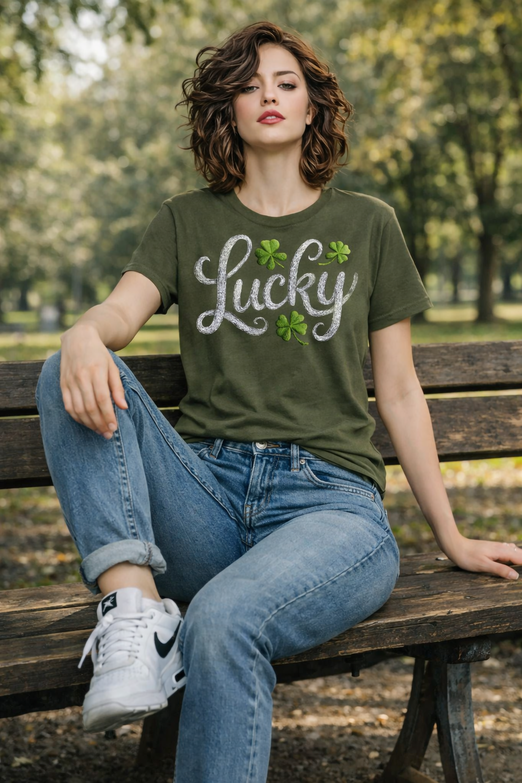 Lucky Charm Script Tee – Comfort Colors® Garment-Dyed St. Patrick’s Day T-Shirt