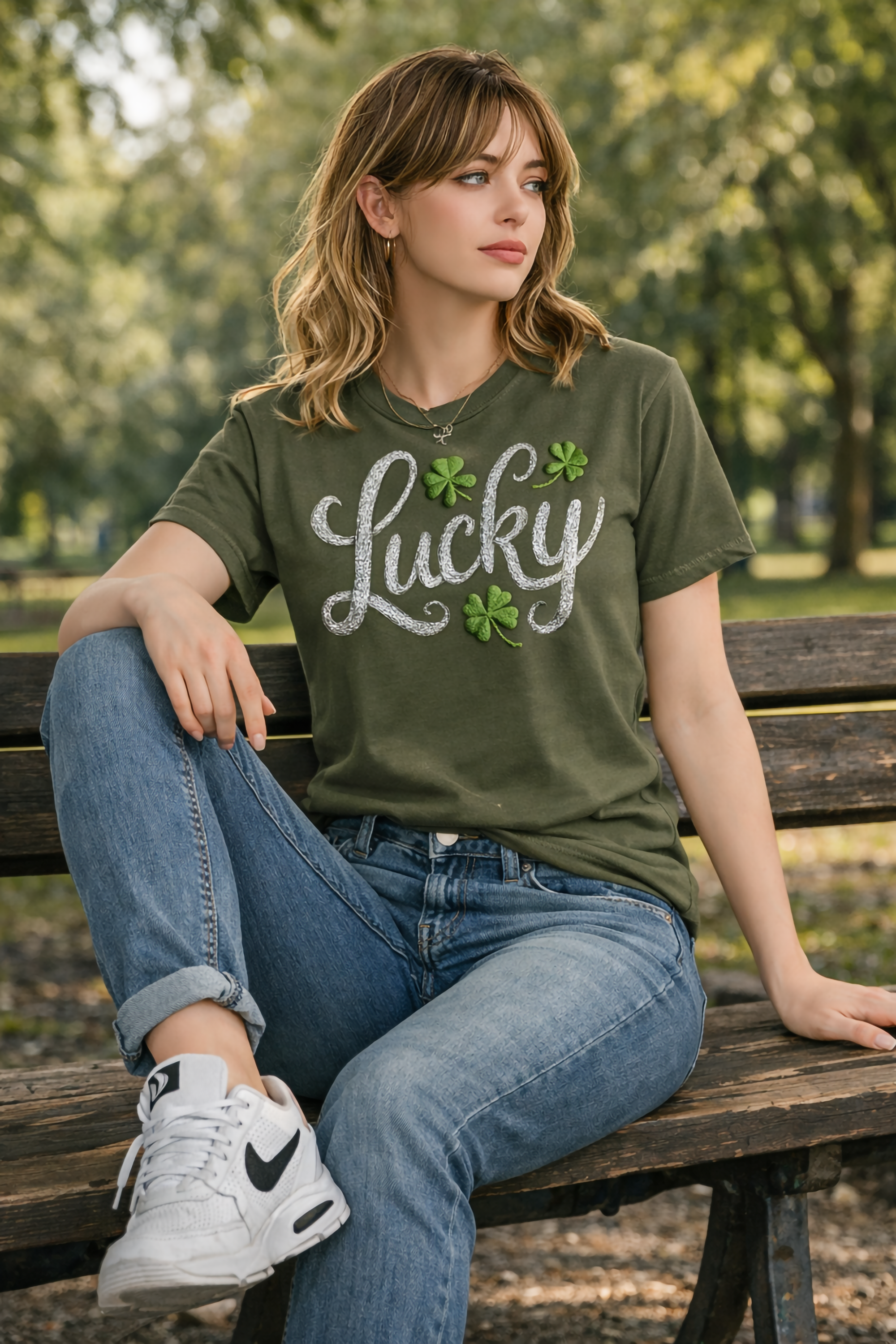 Lucky Charm Script Tee – Comfort Colors® Garment-Dyed St. Patrick’s Day T-Shirt