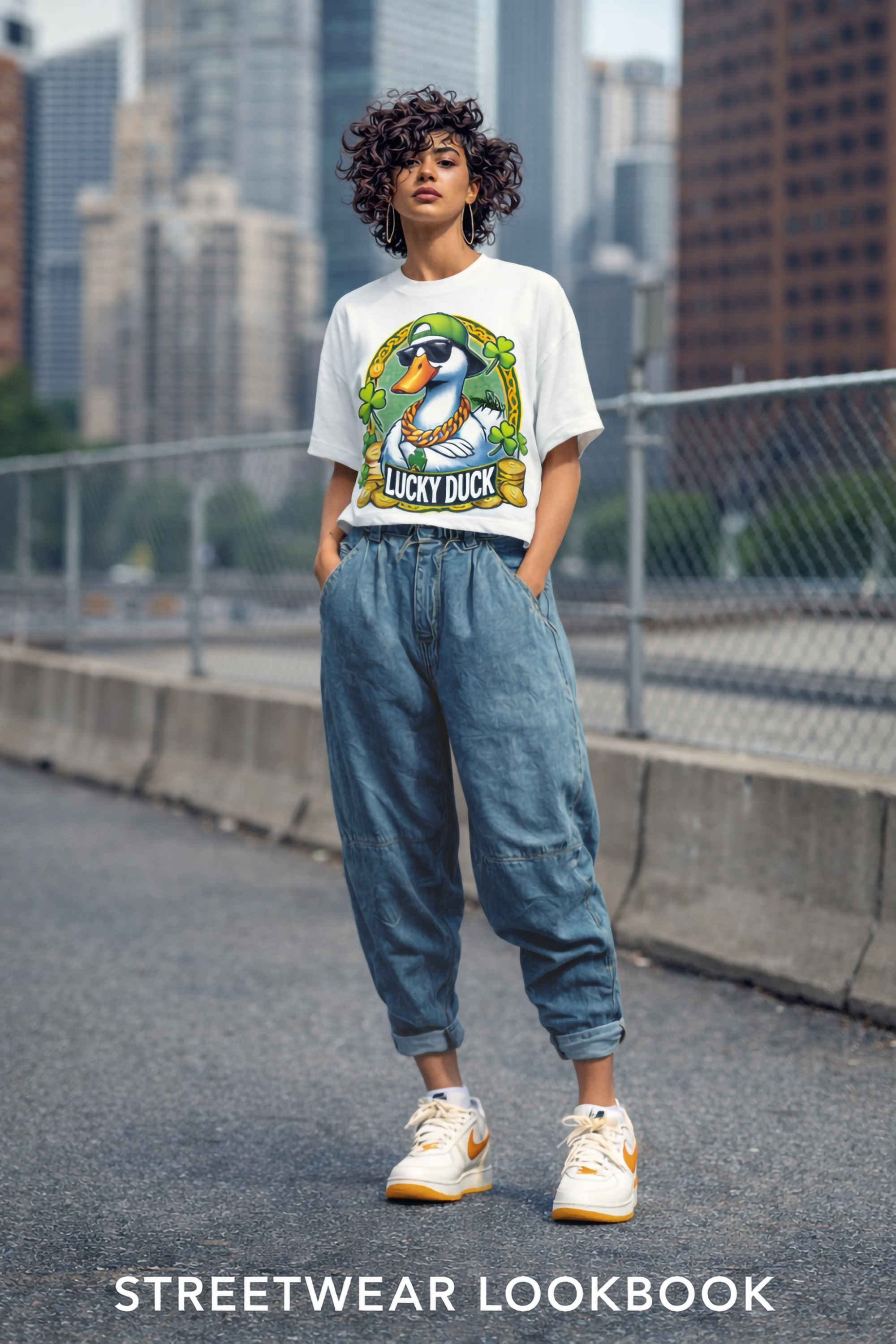 Lucky Duck St. Patrick’s Day Graphic T-Shirt – Unisex Streetwear Tee