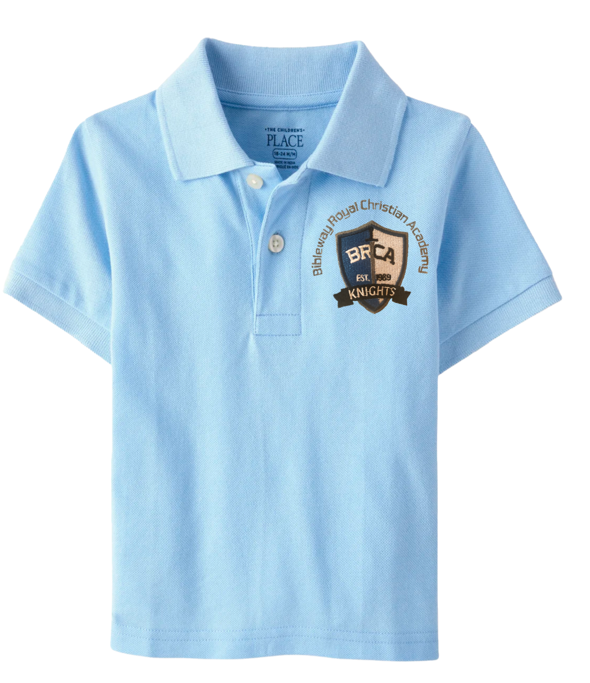 The Children’s Place Boys Uniform Pique Polo Embroidered with School Logo Main image