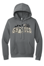 Ghosted Halloween Embroidered Hoodie | Glitter Appliqué Spooky Season Sweatshirt | BELLA+CANVAS Unisex Hoodie