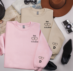 Custom Date & Initial Couples Sweatshirt