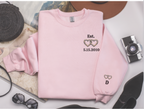 Custom Date & Initial Couples Sweatshirt