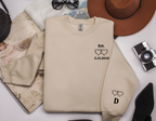 Custom Date & Initial Couples Sweatshirt