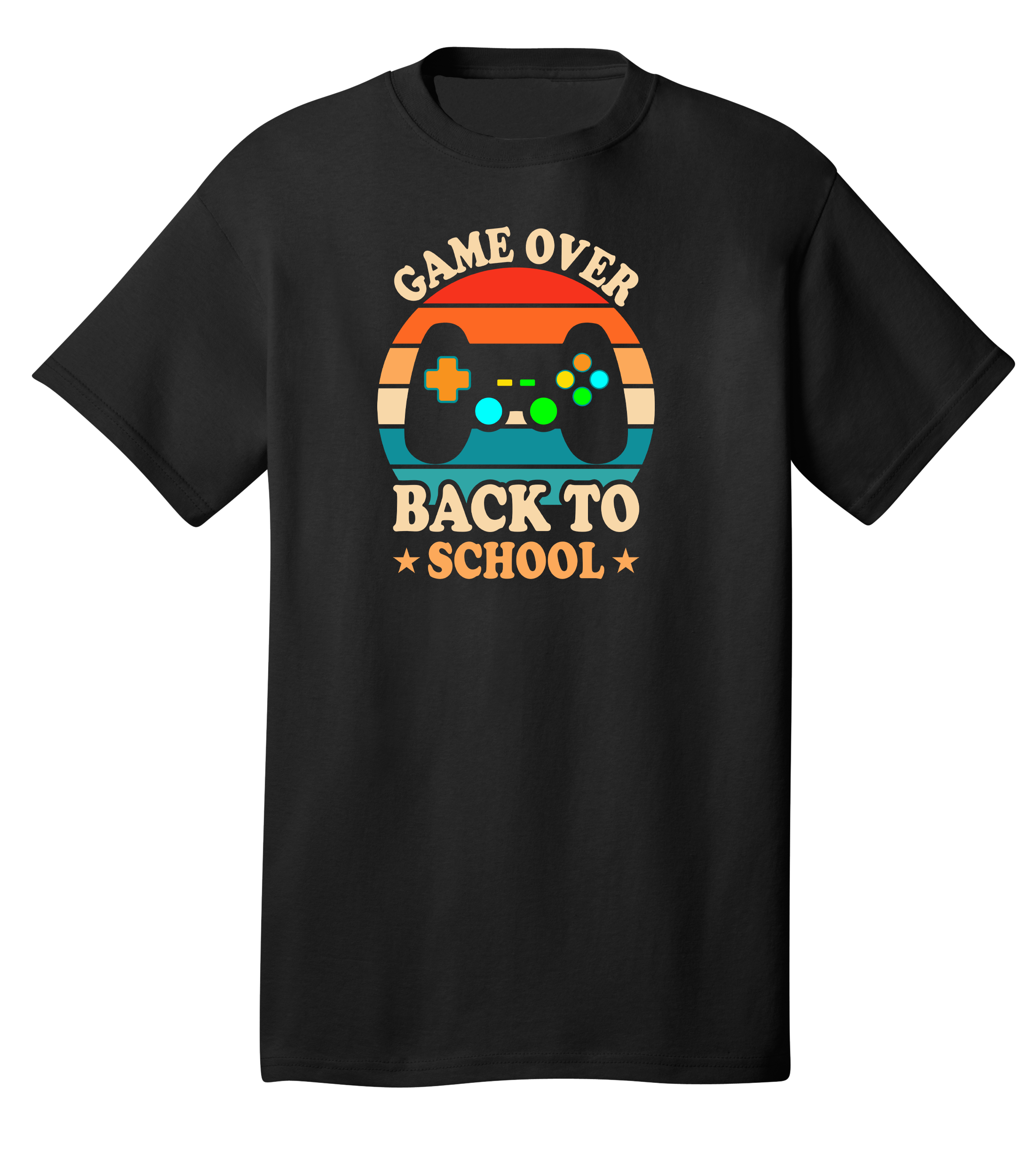 Black "Game Over" Youth Back to School T-Shirt Main image