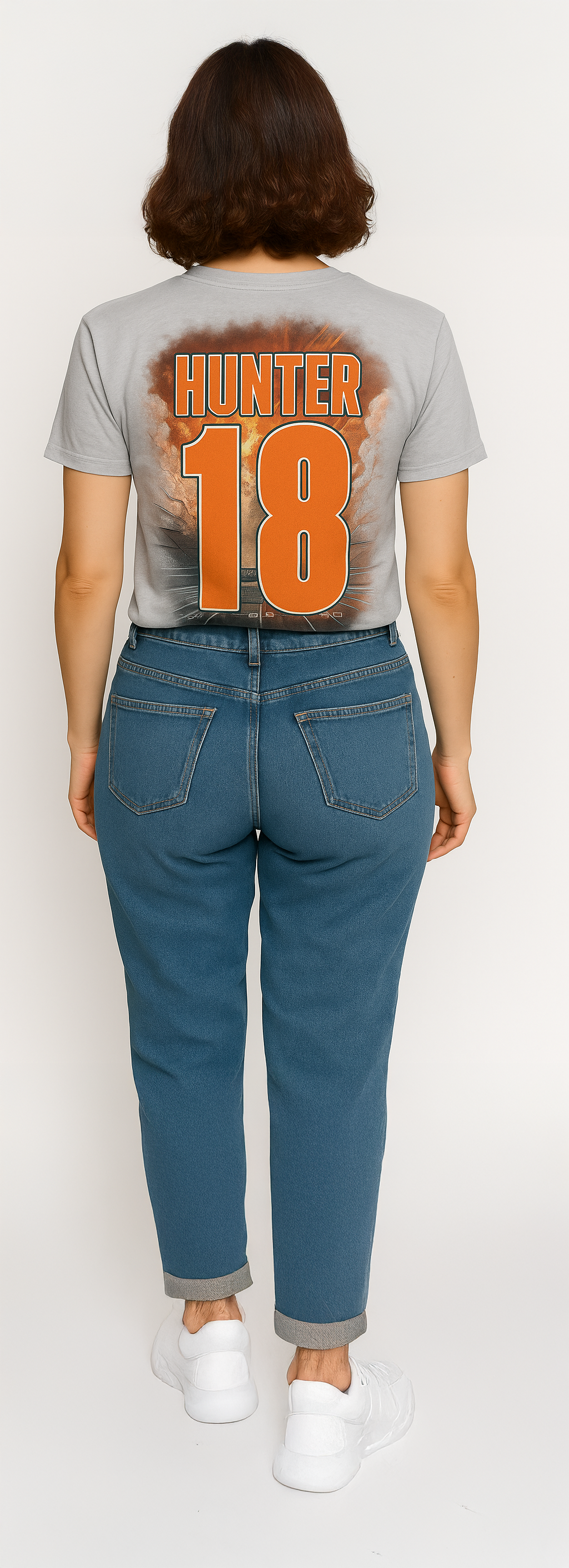 Personalized Football Shirt – Custom Team Fan Tee with Photo, Name & Number | Unisex & Youth Sizes