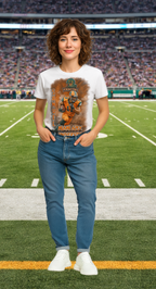 Personalized Football Shirt – Custom Team Fan Tee with Photo, Name & Number | Unisex & Youth Sizes