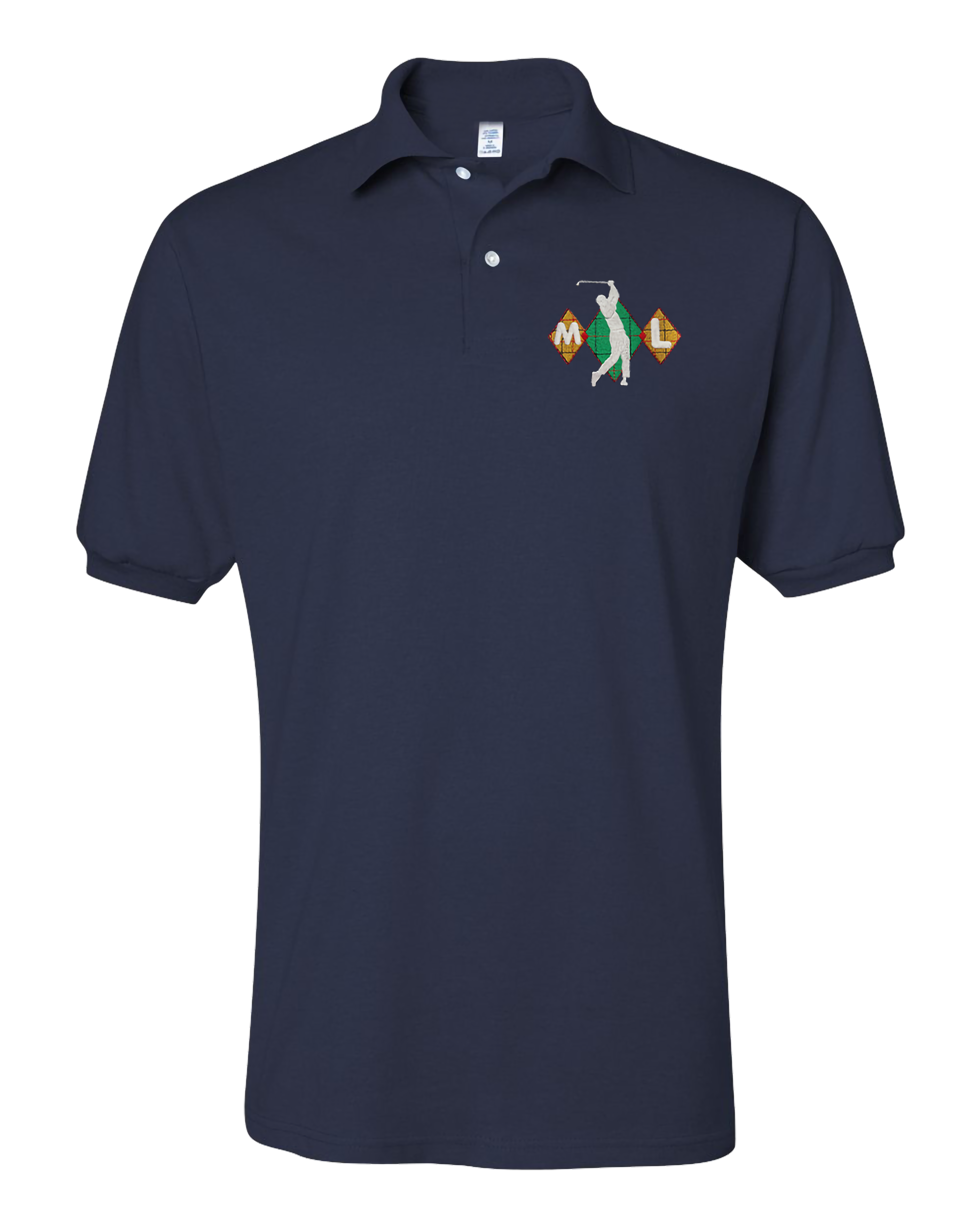 Navy Personalized Embroidered Golf Polo Shirt🎉 Secondary image