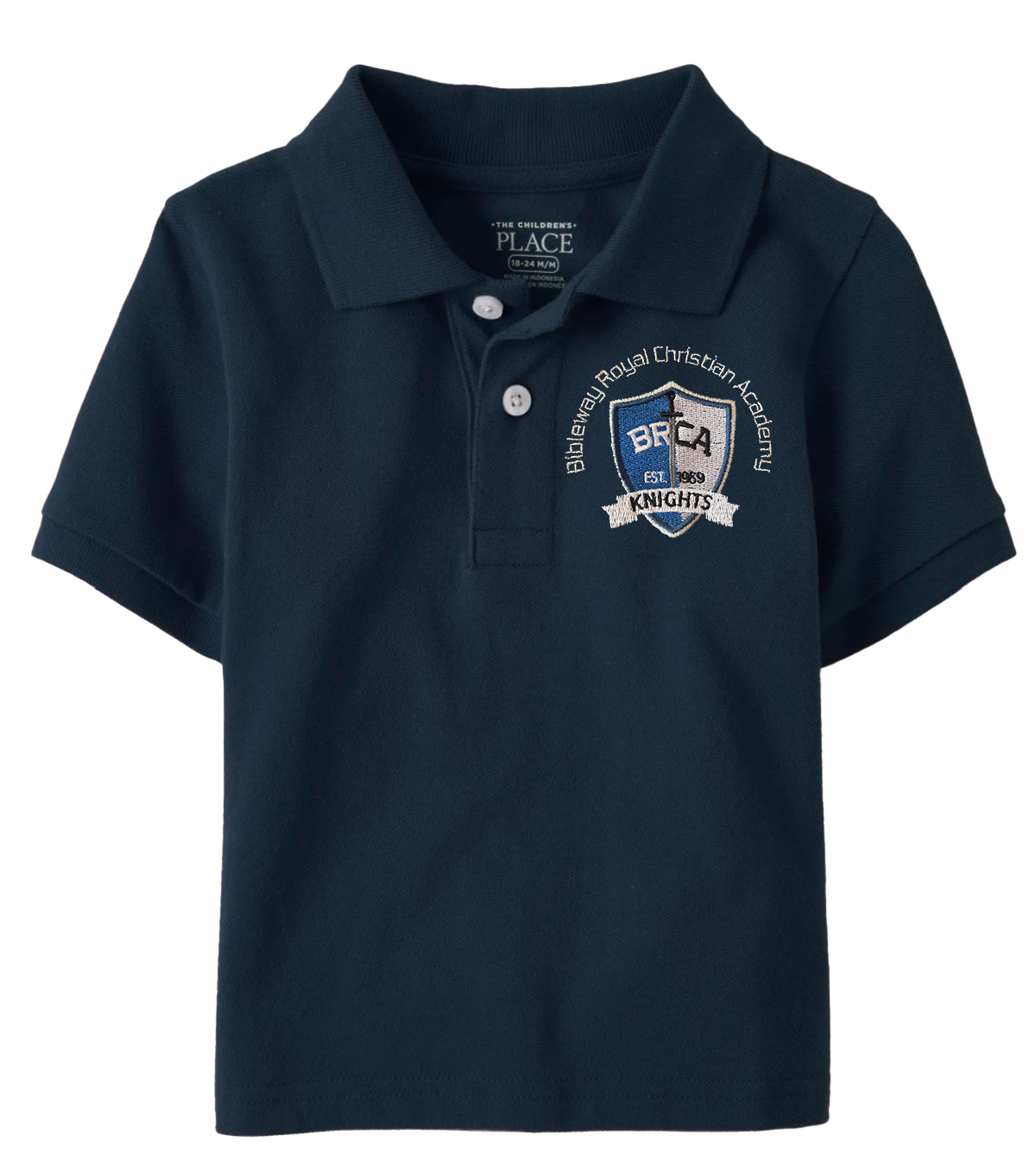 The Children’s Place Boys Uniform Pique Polo Embroidered with School Logo